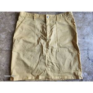 R8. Lauren Ralph Lauren yellow denim mini skirt